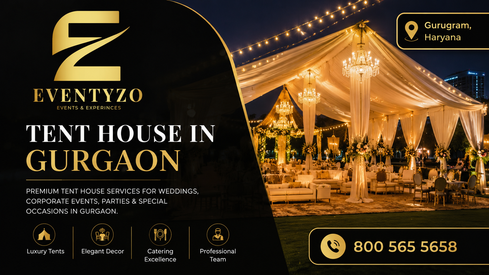  Tent House in Gurgaon – Complete Event Setup Solutions