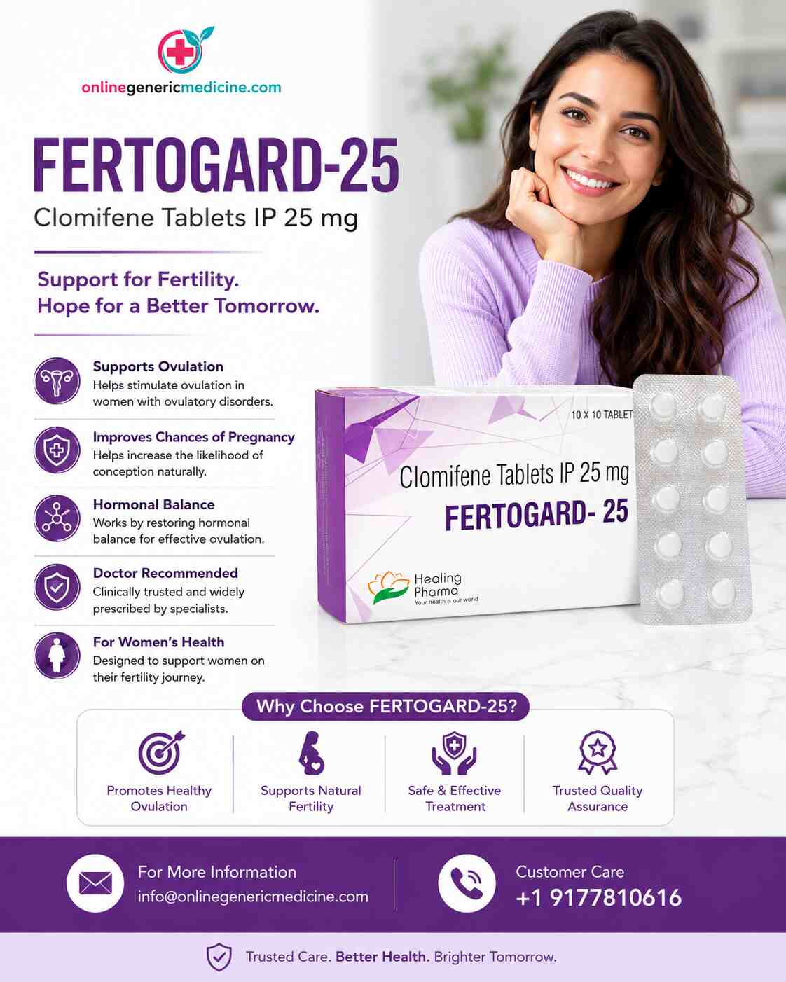 Fertogard Tablet | Clomiphene | OnlineGenericMedicine