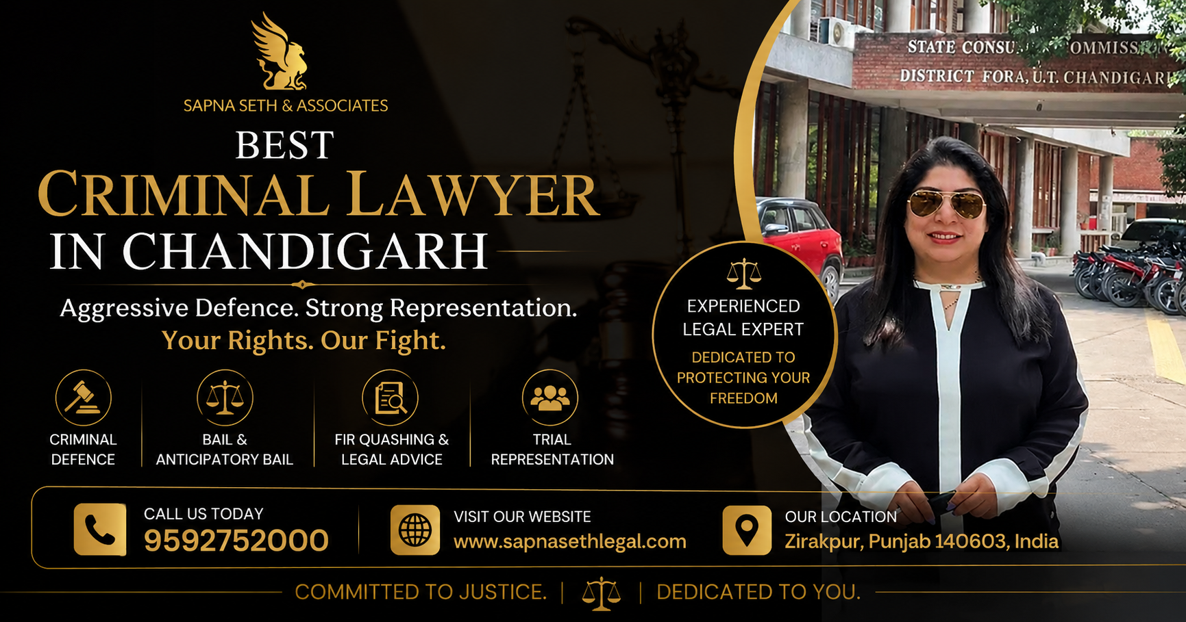  Best Criminal Lawyer in Chandigarh – Trusted Legal Support