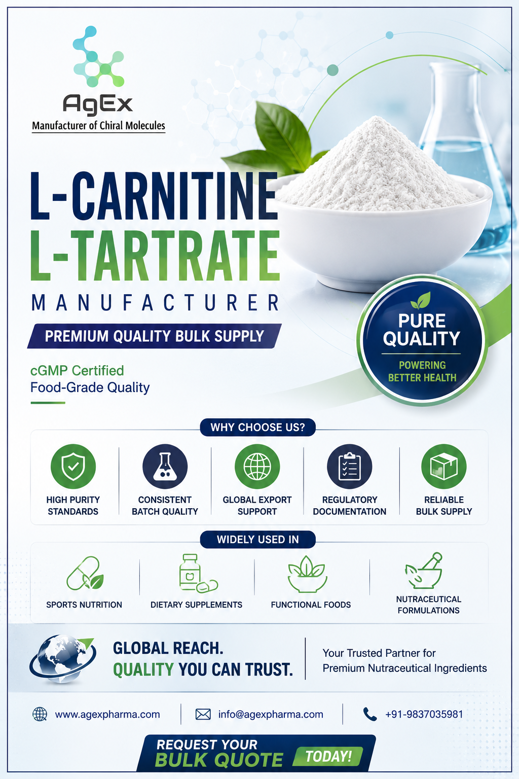  Looking for Quality? Our L-Carnitine L-Tartrate Manufacturer Has Answers