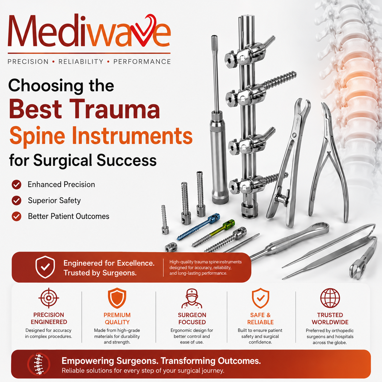  Choosing the Best Trauma Spine Instruments for Surgical Success