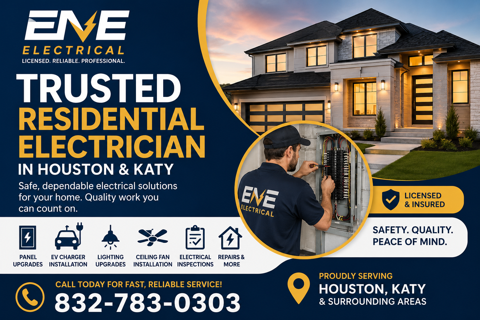  Trusted Residential Electrician in Houston & Katy