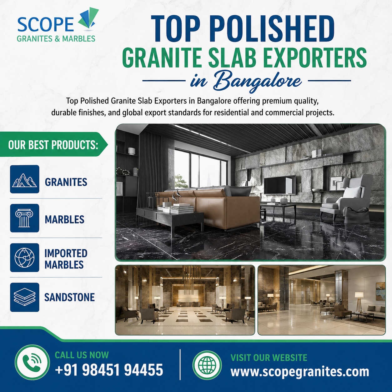  Top Polished Granite Slab Exporters in Bangalore  | Top Polished Granite Slab Dealers in Bangalore
