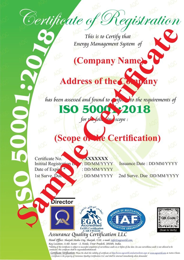  ISO 50001 - A Token of a Reliable Energy Handling Mechanism