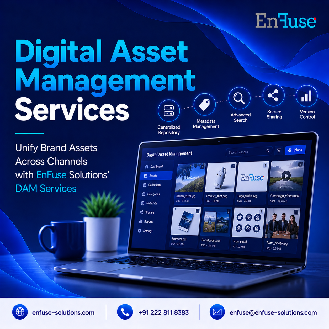  Unify Brand Assets Across Channels with EnFuse Solutions’ DAM Services