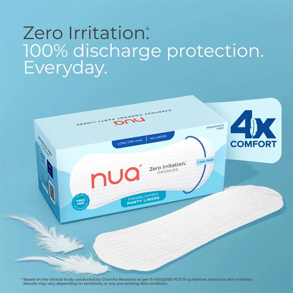  Panty Liners for White Discharge & Spotting in India | Rash-Free Daily Liners | Nua