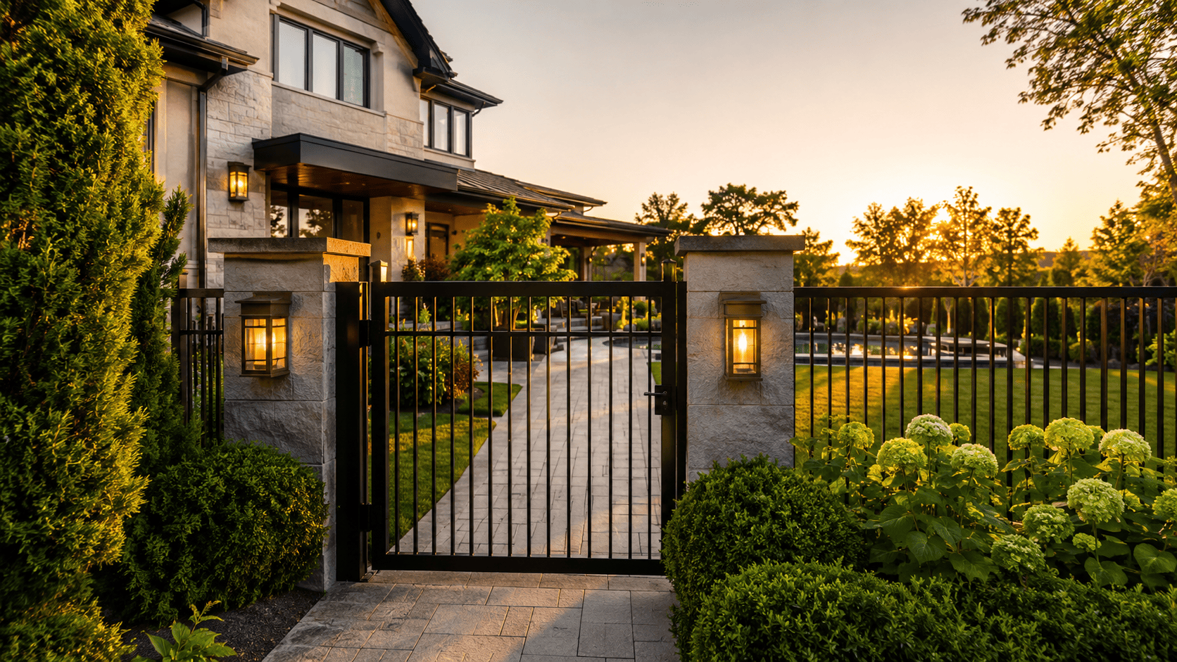  Pedestrian Gates | Custom Metal Garden & Pool Gates – Ornate Steel Works