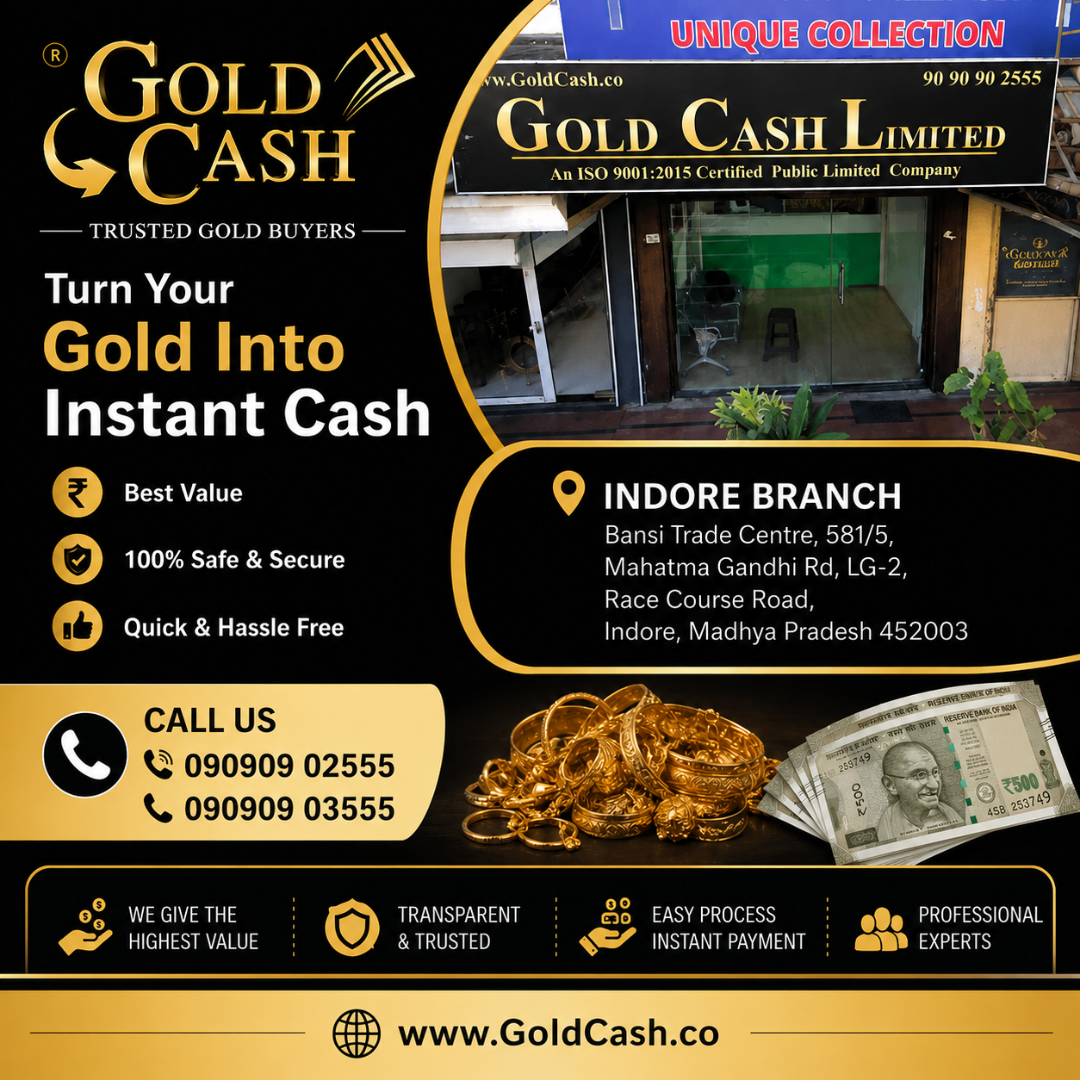  Sell your Gold in Indore – Gold Cash Limited