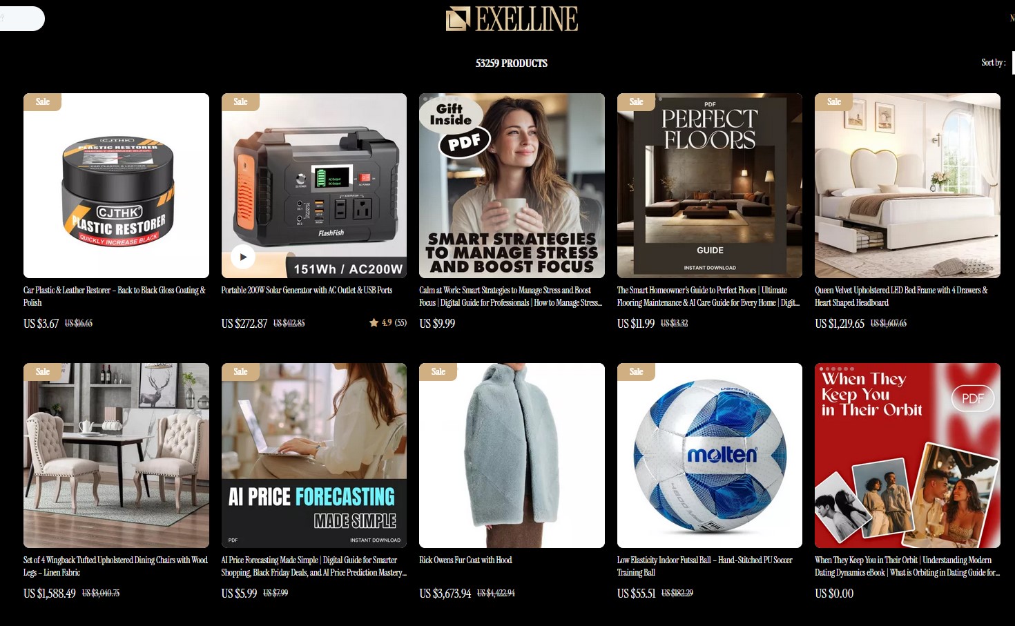  exelline. com 10% Offer All Products