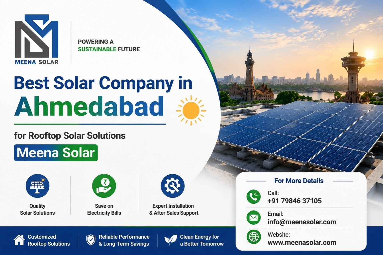  Best Solar Company in Ahmedabad for Rooftop Solar Solutions - Meena Solar