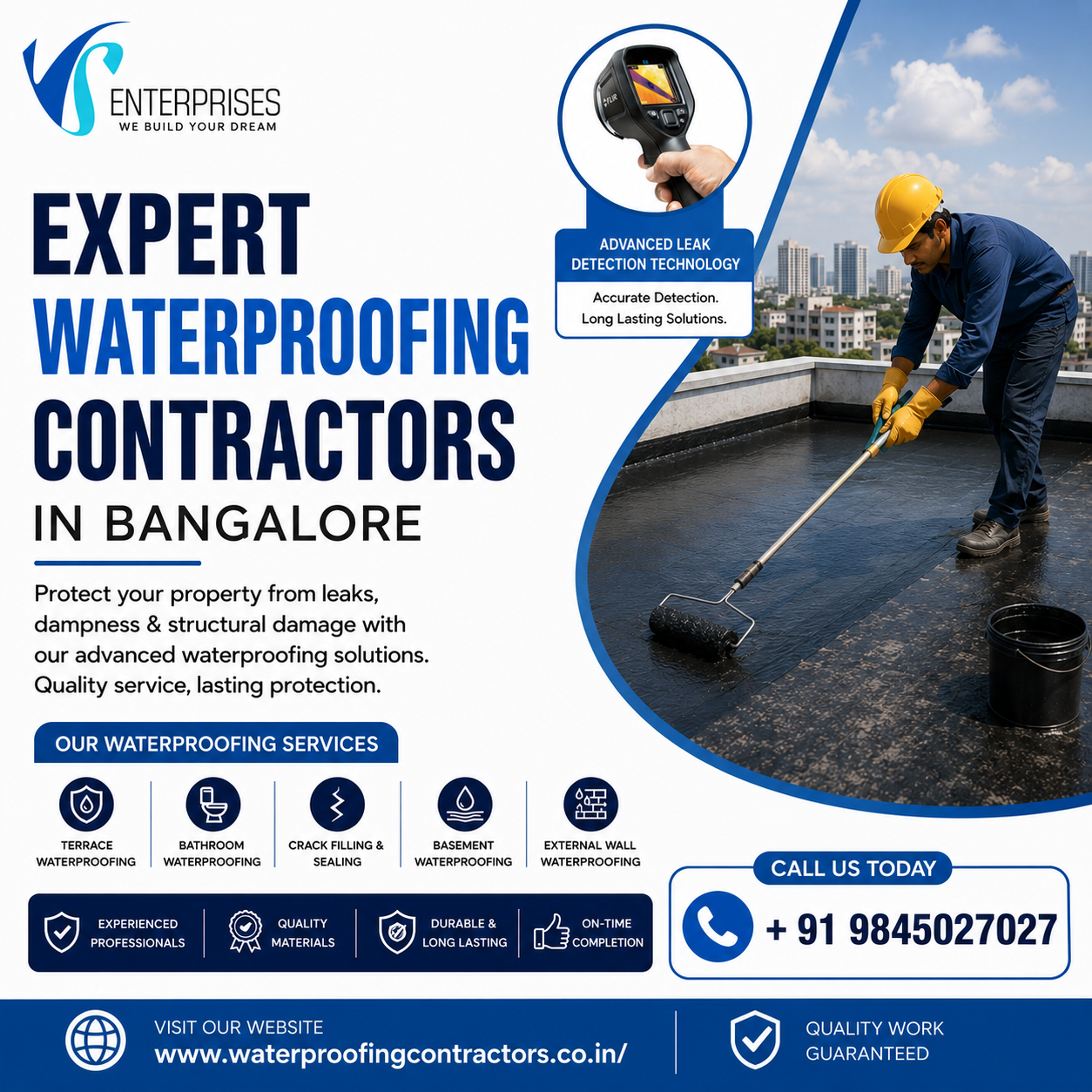  Expert waterproofing contractors in Bangalore