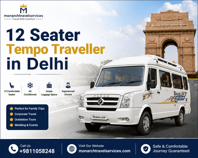  12 Seater Tempo Traveller in Delhi