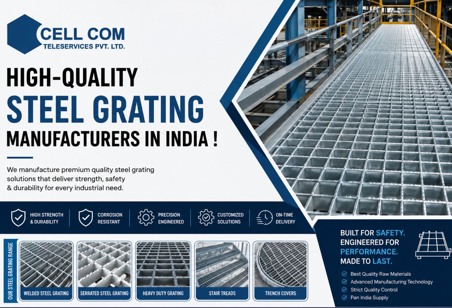  High-Quality Steel Grating Manufacturers in India