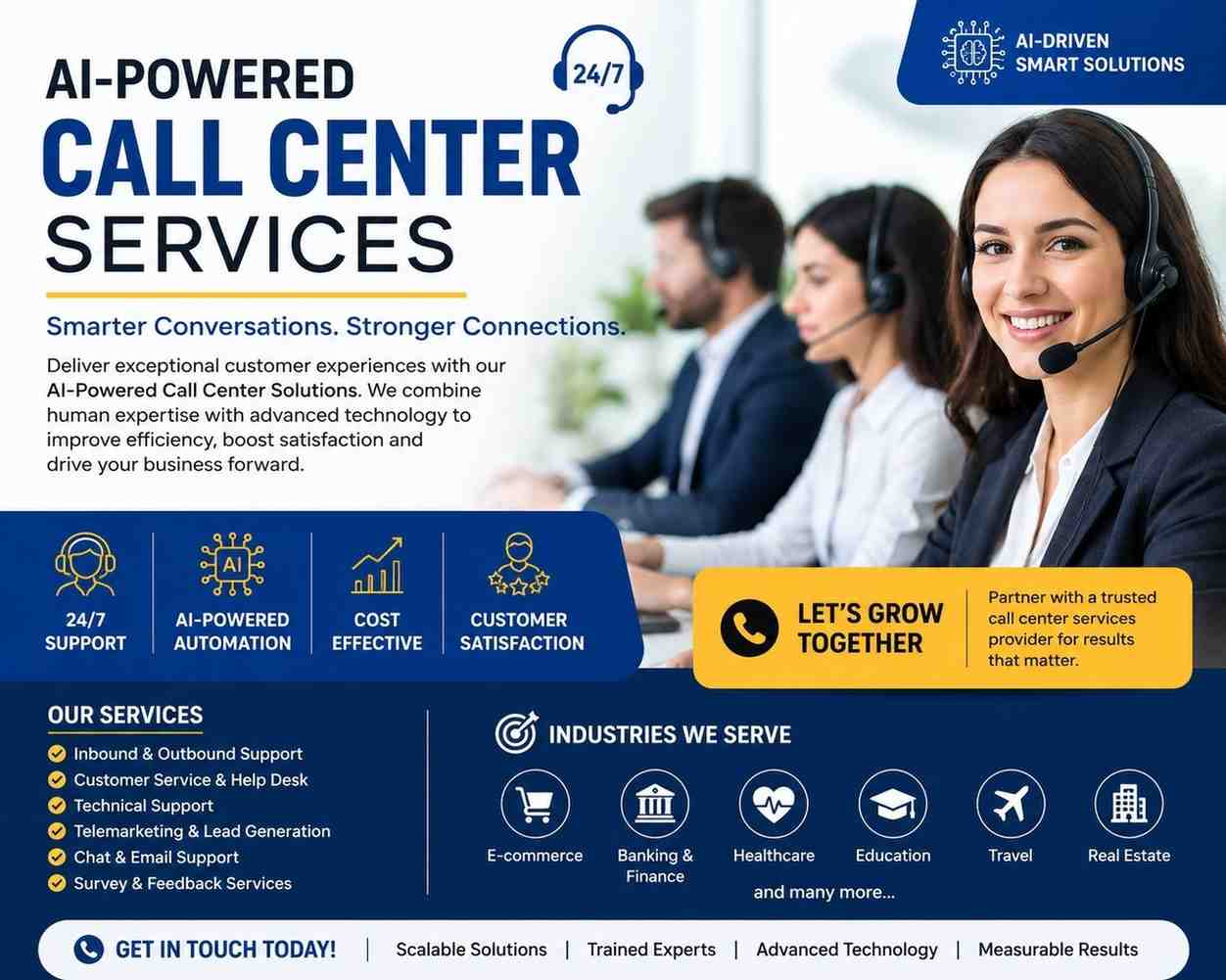  Reliable Call Center Services Provider for Business Growth