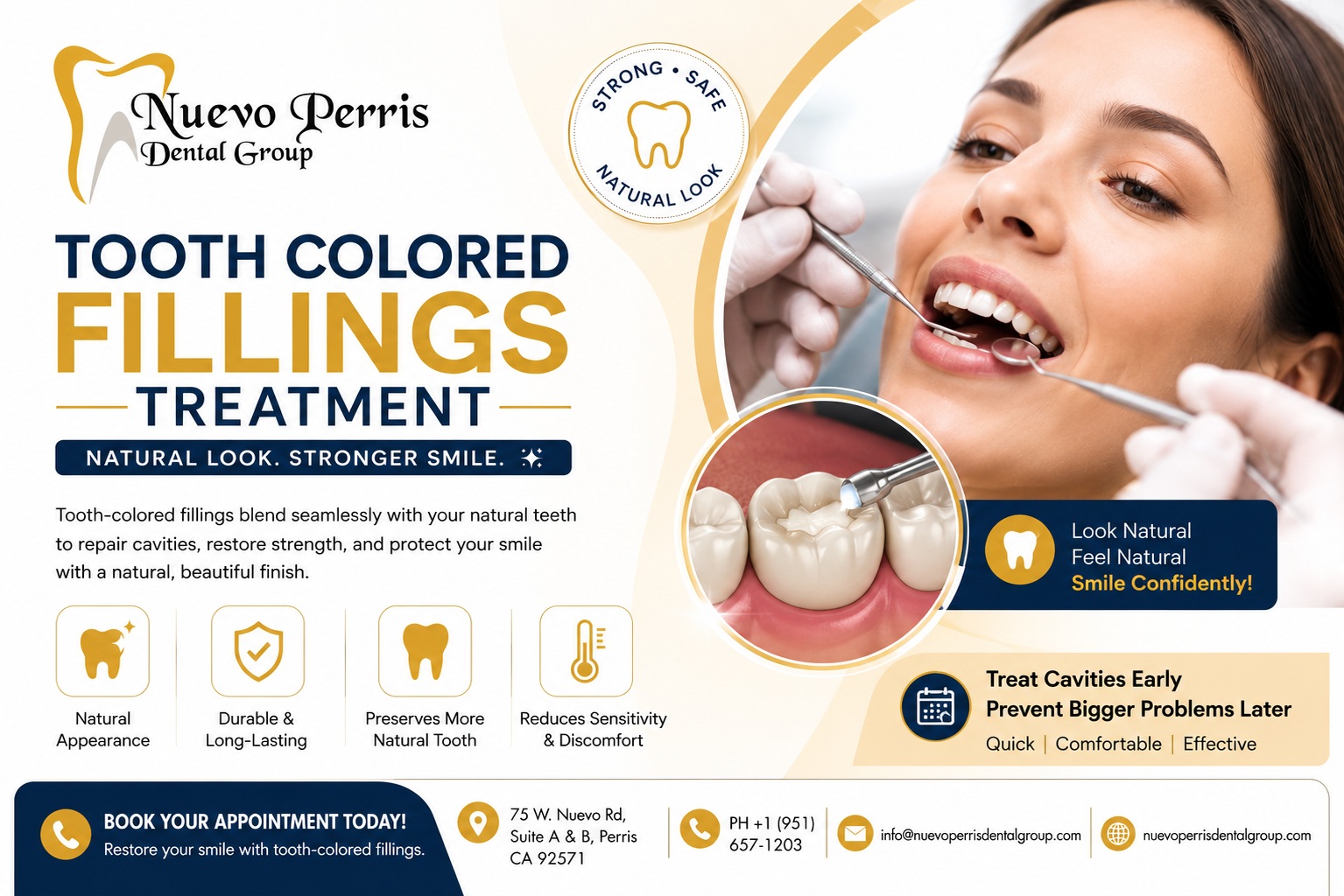  Tooth Colored Fillings Treatment in Perris - Dr. Tejas Modi