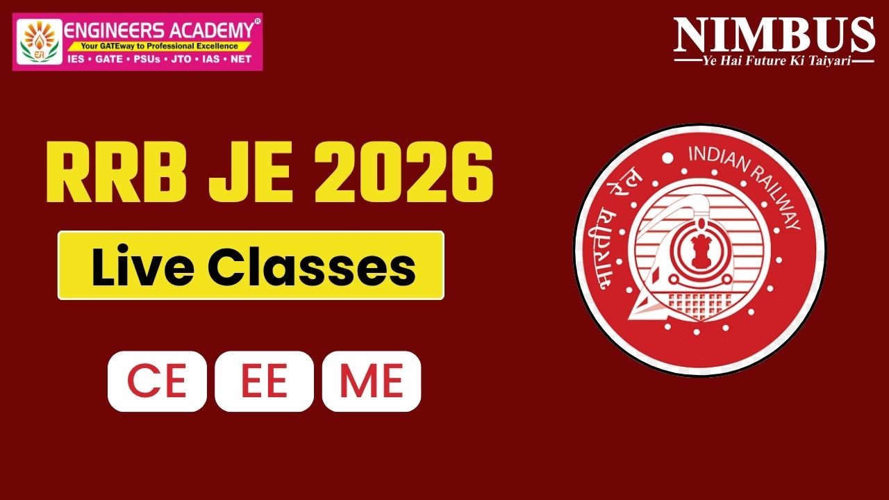  Join RRB JE 2026 Online Courses by Expert Faculty