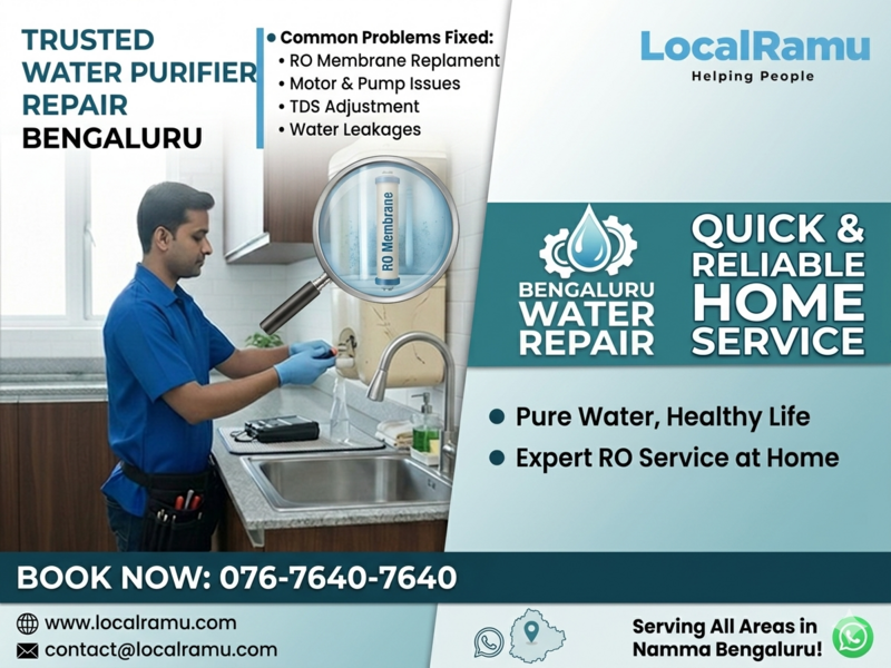  Pure Water Starts with a Purifier That Actually Works LocalRamu Fixes It Right