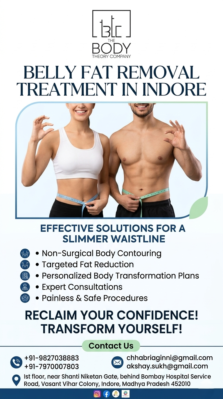  Belly Fat Removal Treatment in Indore – Lose Stubborn Belly Fat Without Surgery