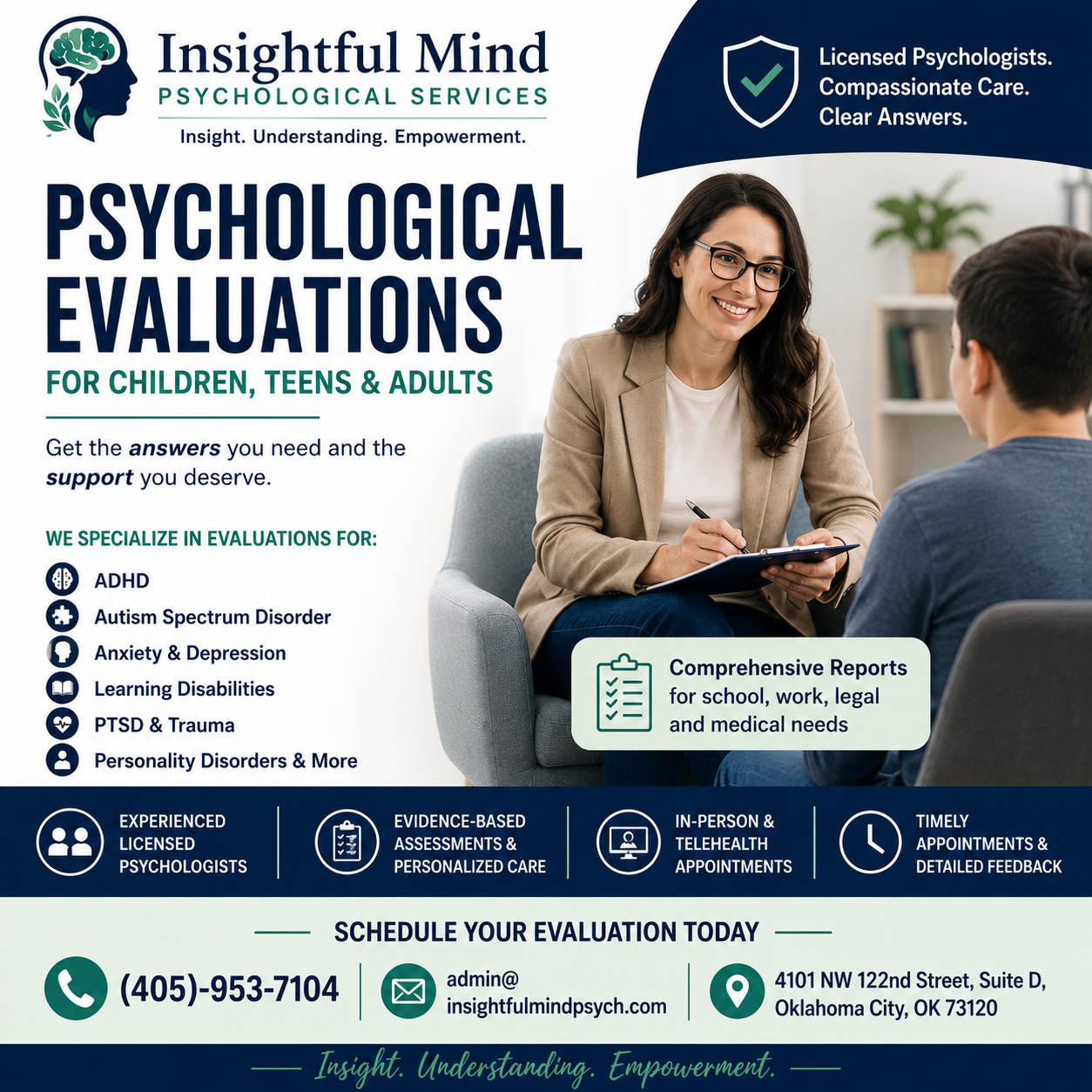  Psychological Evaluations in Oklahoma City