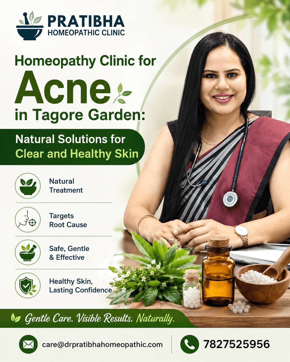  Homeopathy Clinic for Acne in Tagore Garden | Natural Skin Care Solutions