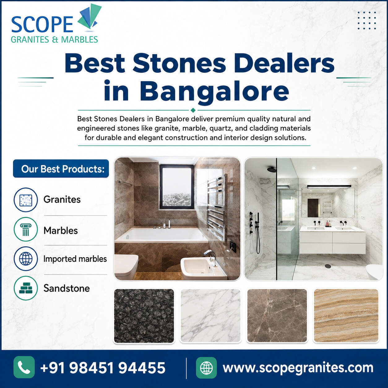 Best Stones Dealers in Bangalore | Top Marble Manufacturers in Bangalore
