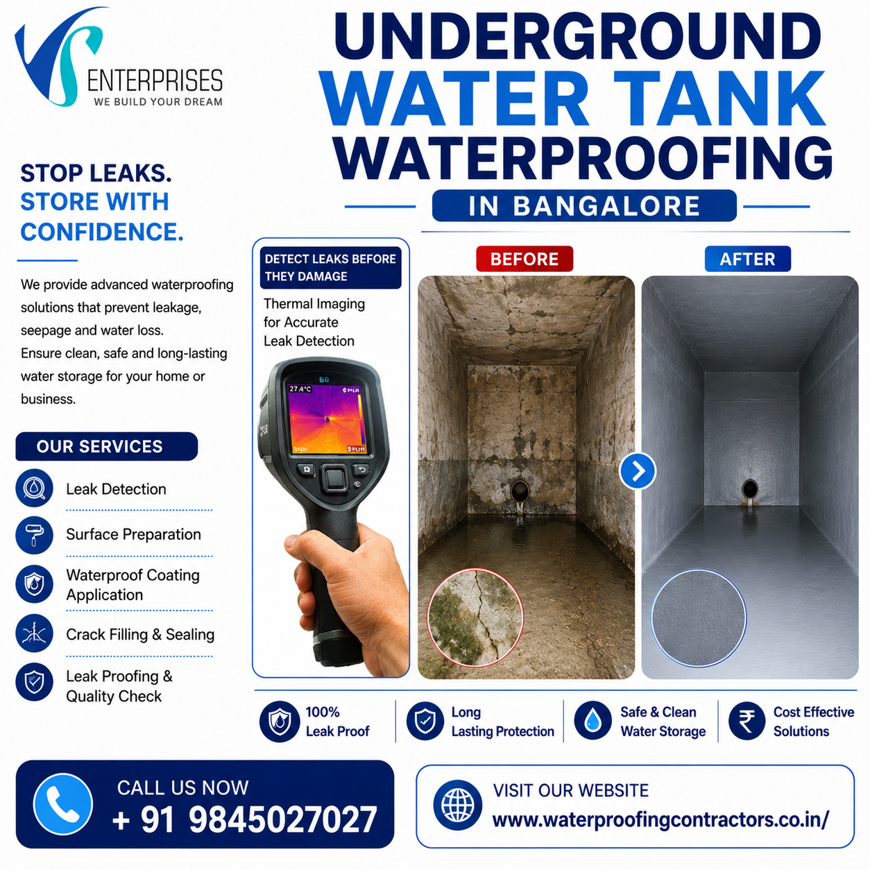  Underground water tank waterproofing in Bangalore