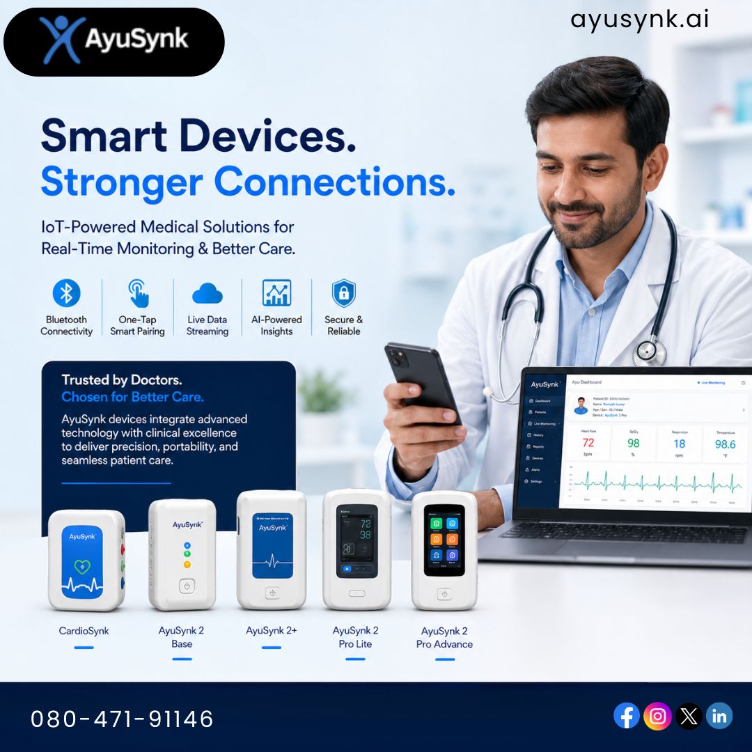  Enhance Telemedicine with AyuSynk Smart Diagnostic Devices