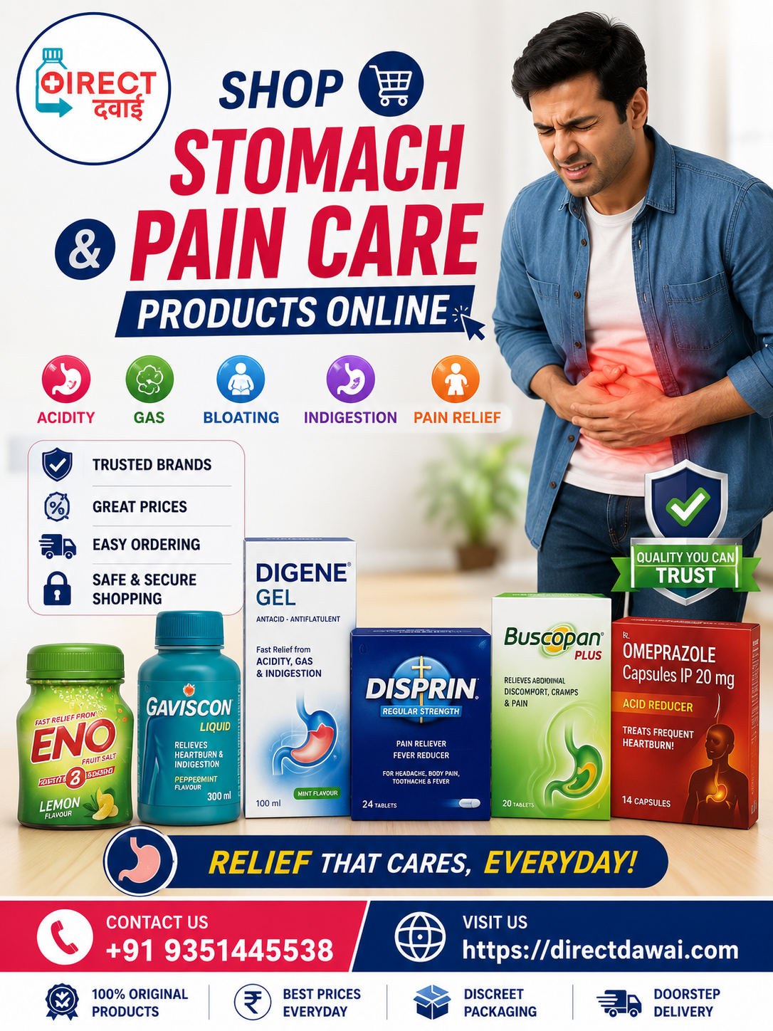  Shop Stomach & Pain Care Products Online at DirectDawai