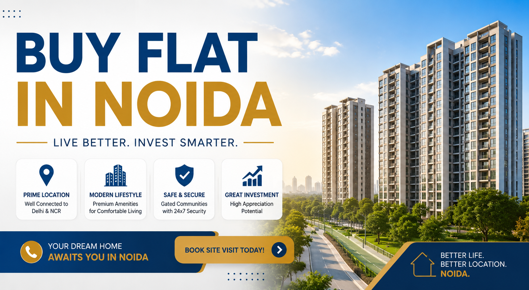  Buy Flat in Noida at Best Prices | Flats for Sale in Noida