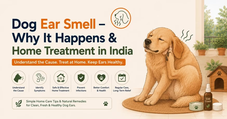  Dog Ear Smell - Why It Happens & Home Treatment in India