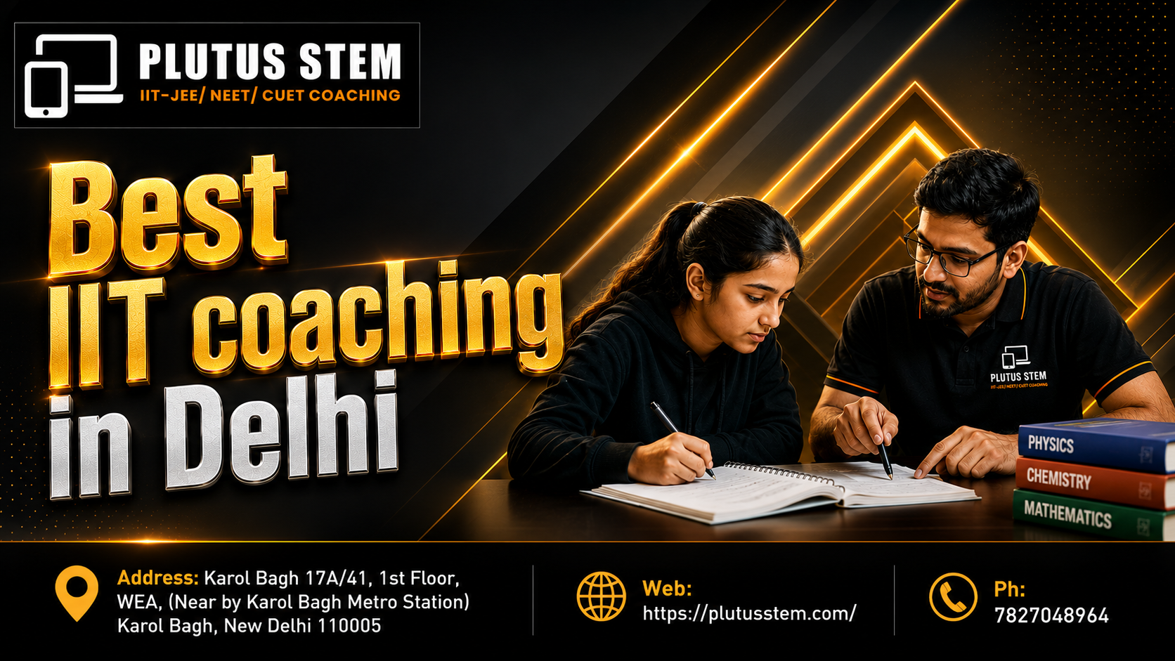  Best IIT Coaching in Delhi - Plutus STEM | IIT JEE Online & Offline