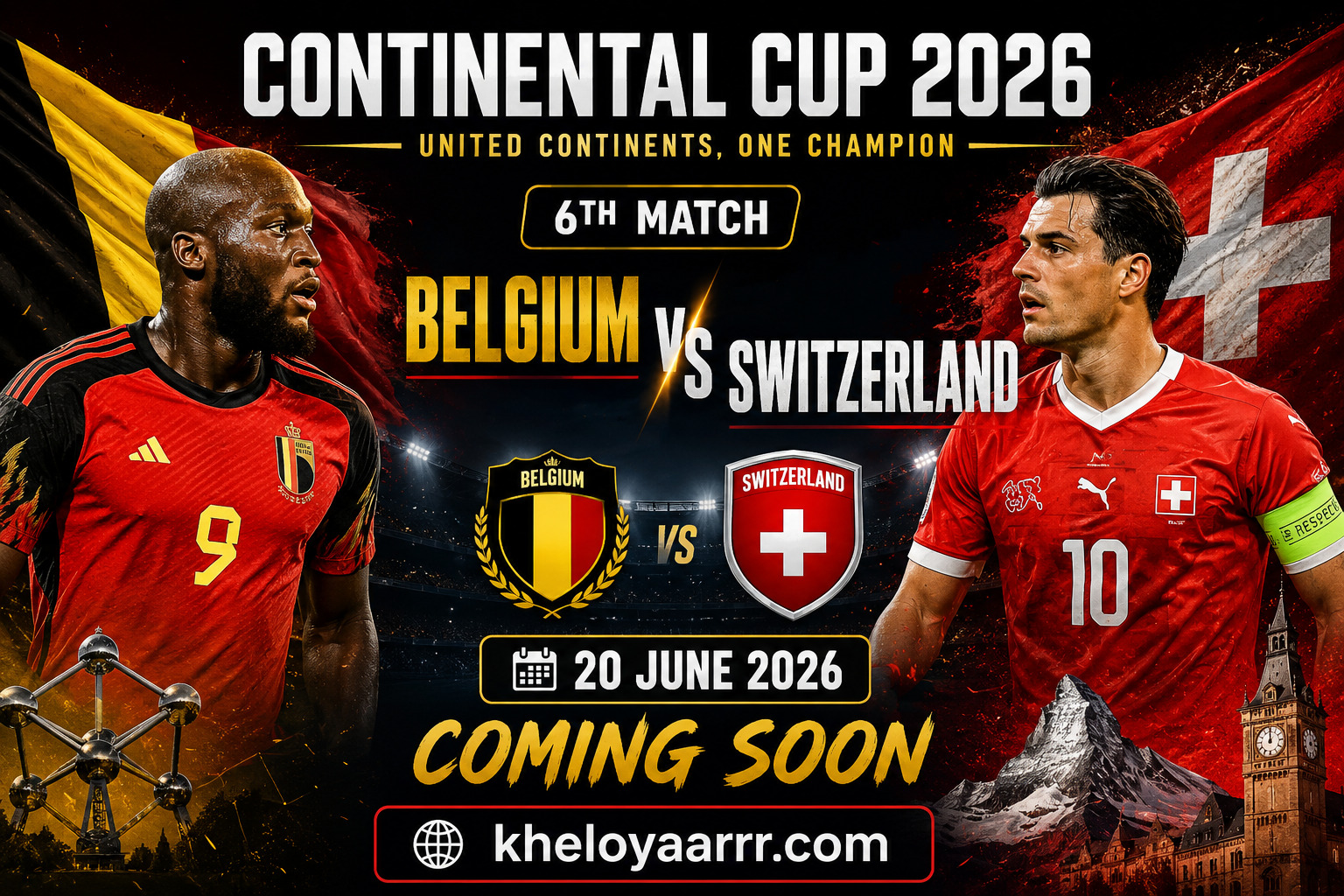  Belgium vs Switzerland, 6th Match, Continental Cup 2026: Match Preview