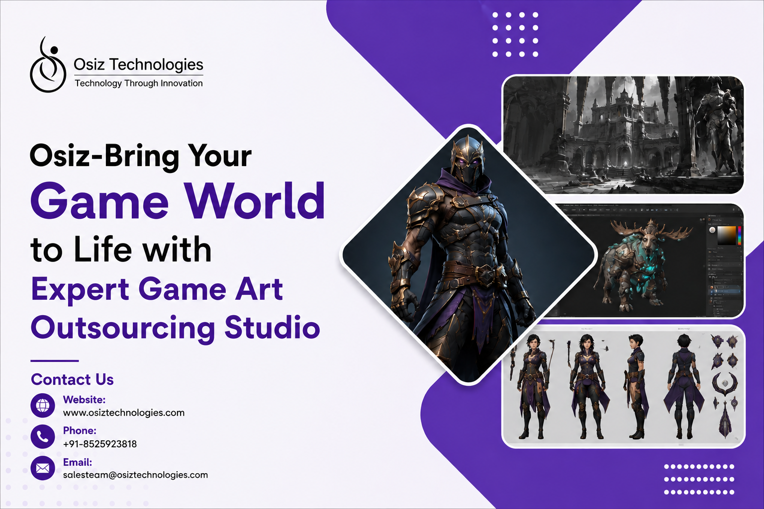  Osiz-Bring Your Game World to Life with Expert Game Art Outsourcing Studio