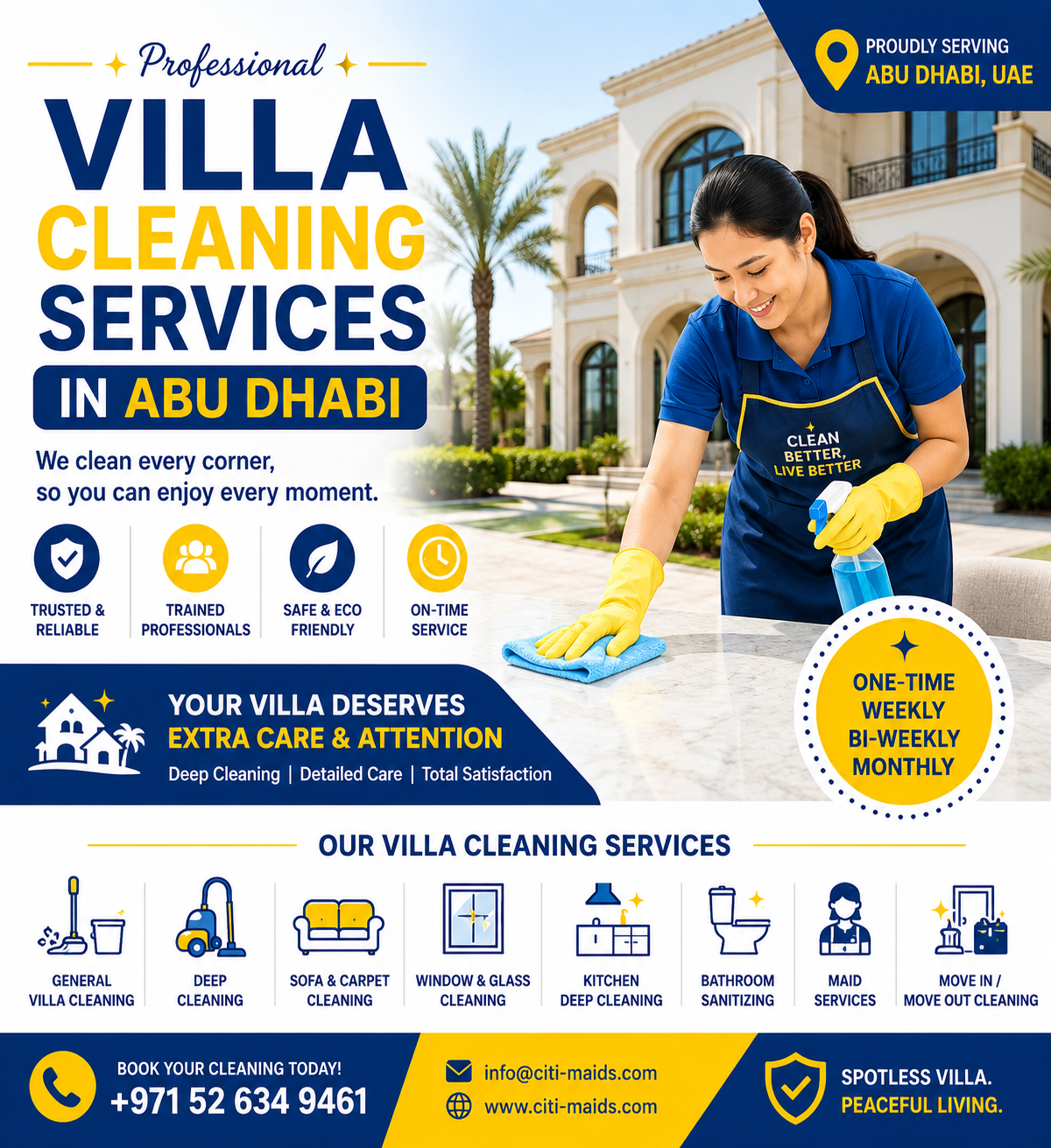 Villa Cleaning Services Abu Dhabi | Professional Villa Cleaning Experts