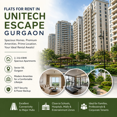  Flats for Rent in Unitech Escape Gurgaon | Premium Homes