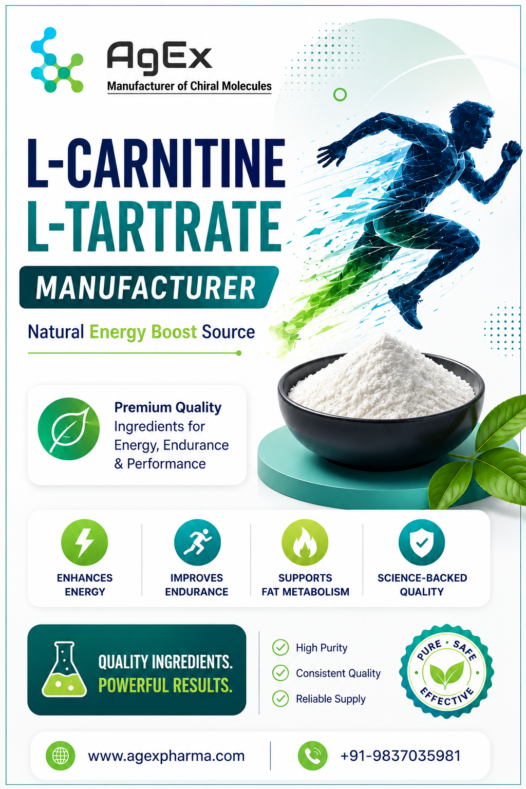  Natural Energy Solutions with L-Carnitine L-Tartrate manufacturer