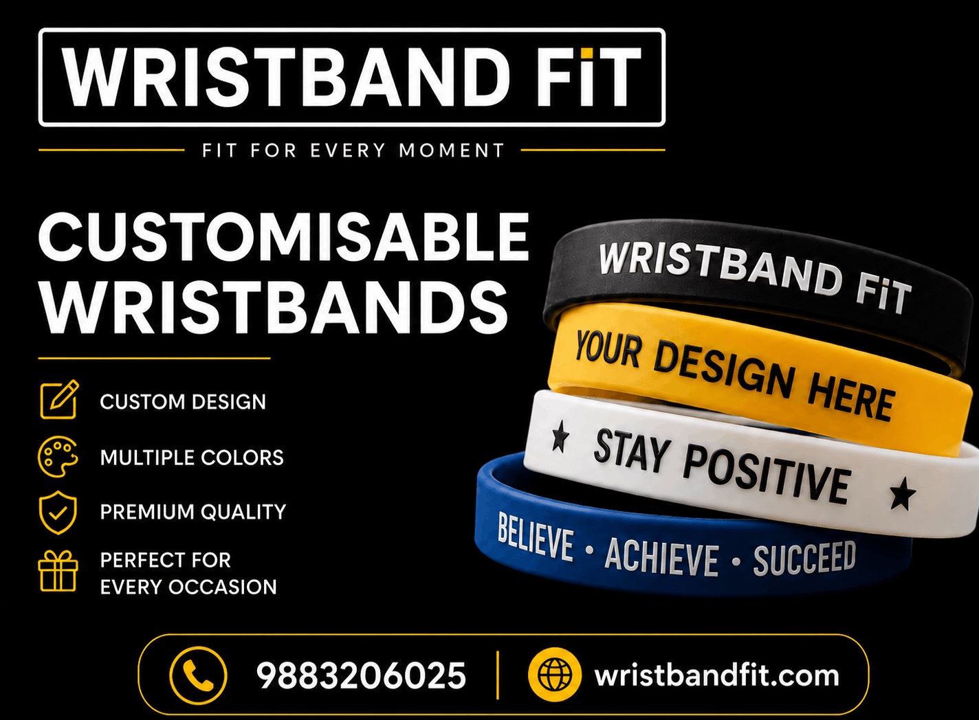  Customisable Wristbands for Events, Promotions & Branding