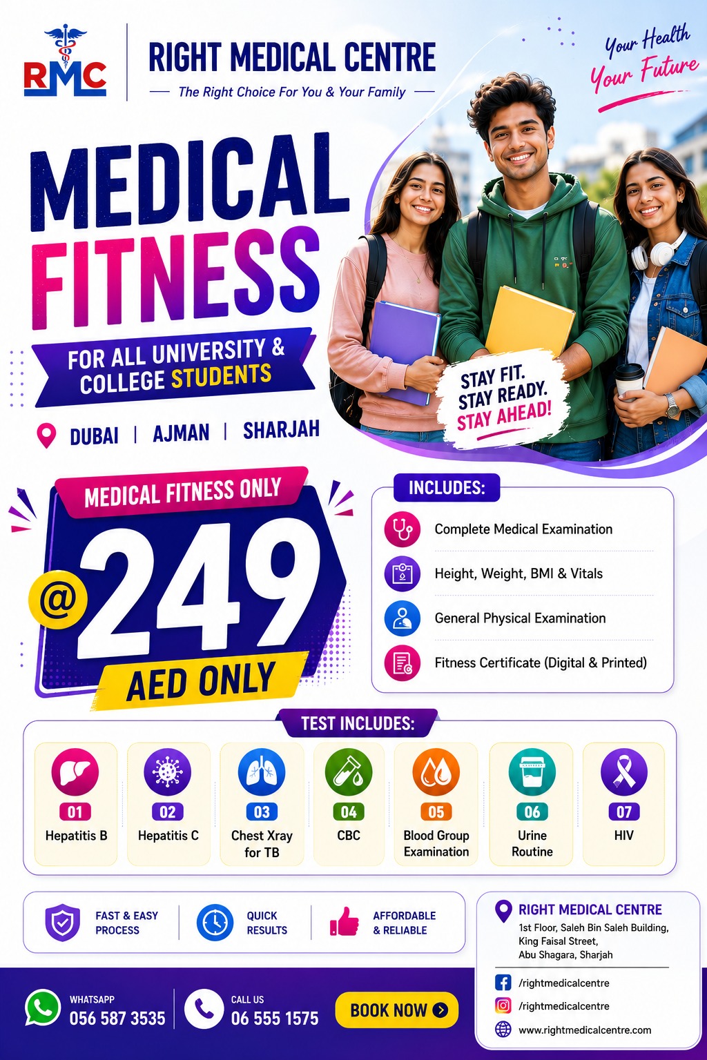 Medical Fitness Certificate for University Students UAE