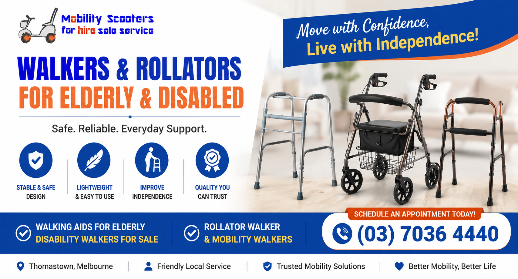  Mobility Walkers & Rollators for Sale in Melbourne