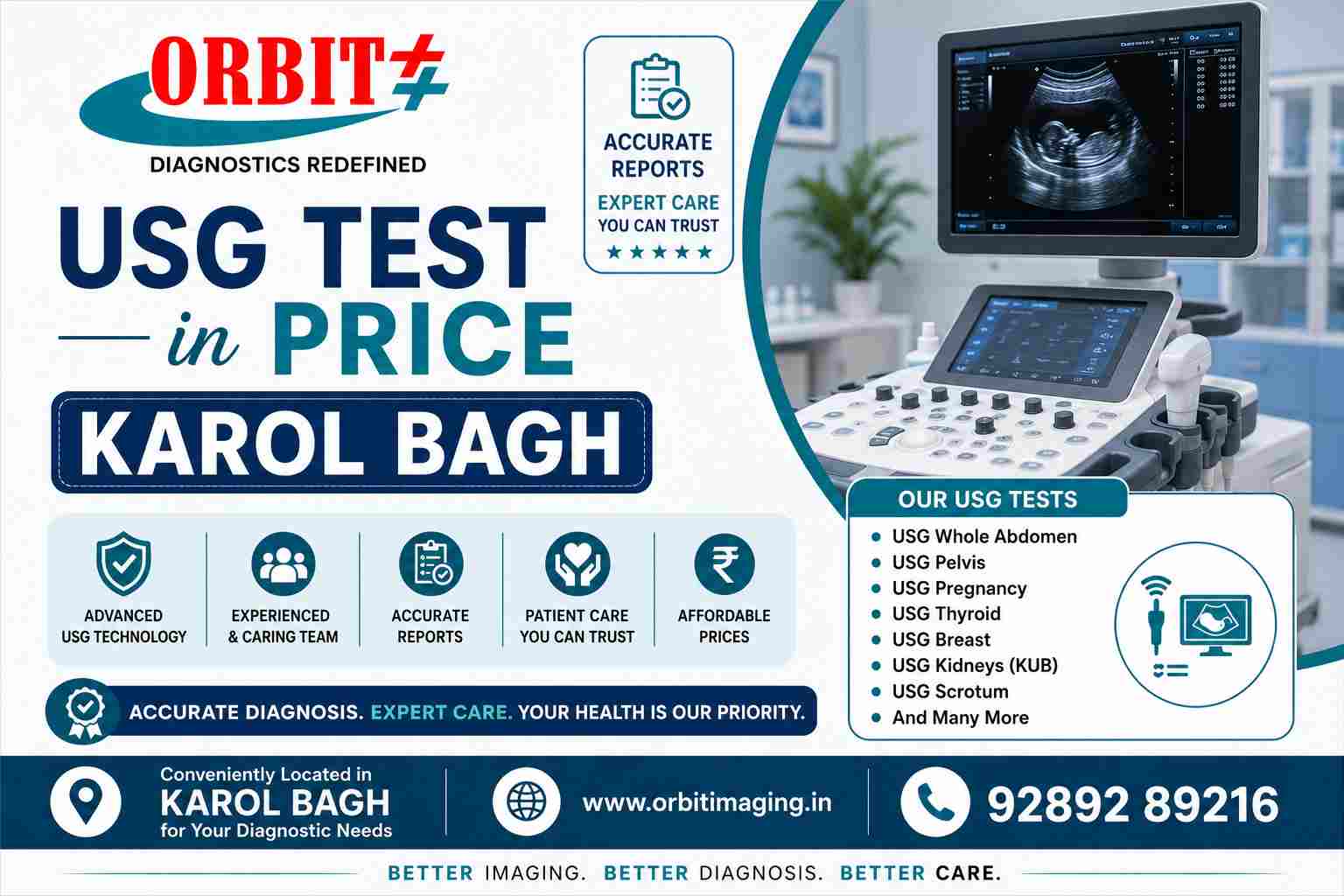 USG Test Price in Karol Bagh
