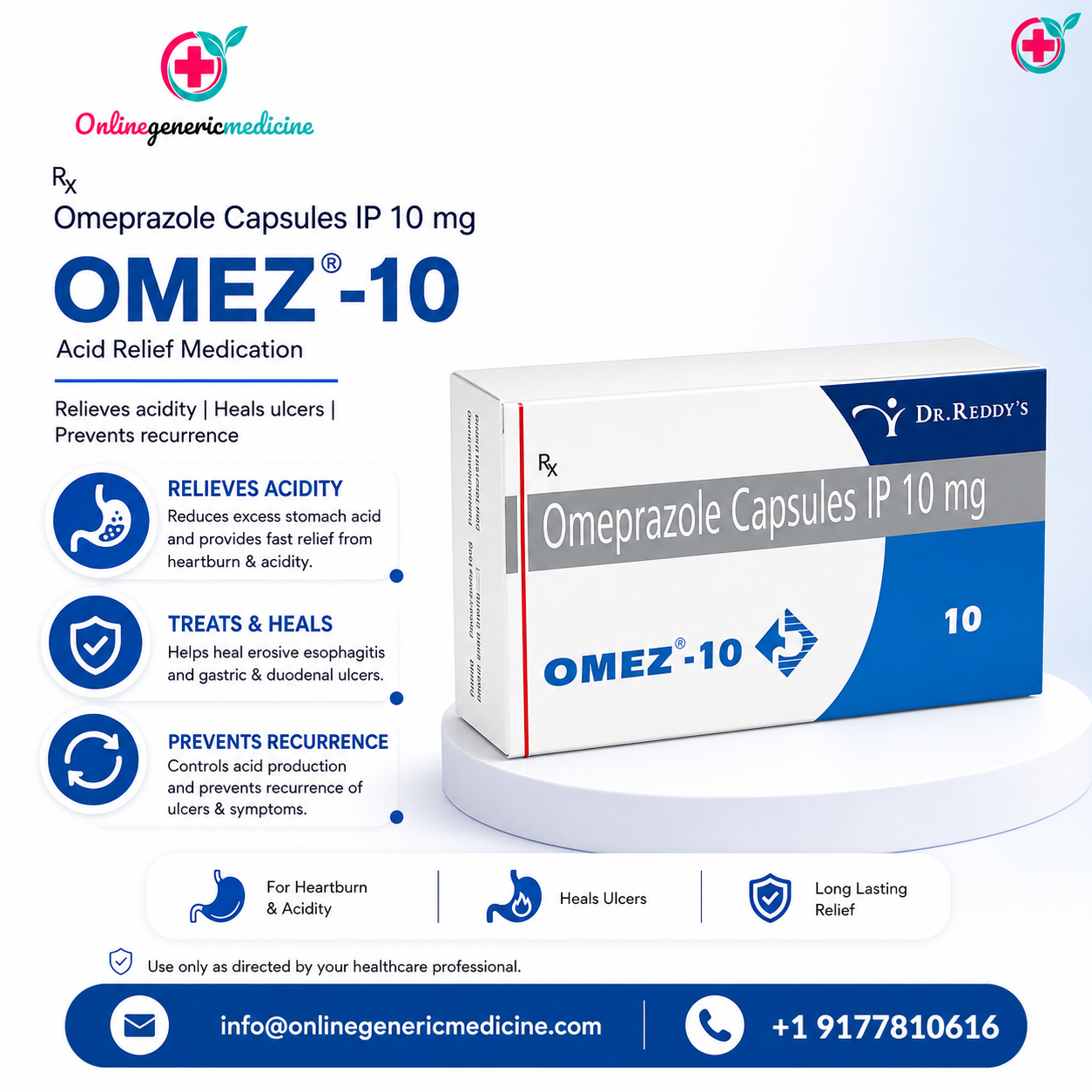  Omez Capsule (Omeprazole) – Uses, Dosage & Acid Relief medication with OnlineGenericMedicine
