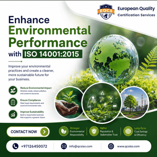  ISO 14001: 2015 certification in Dubai