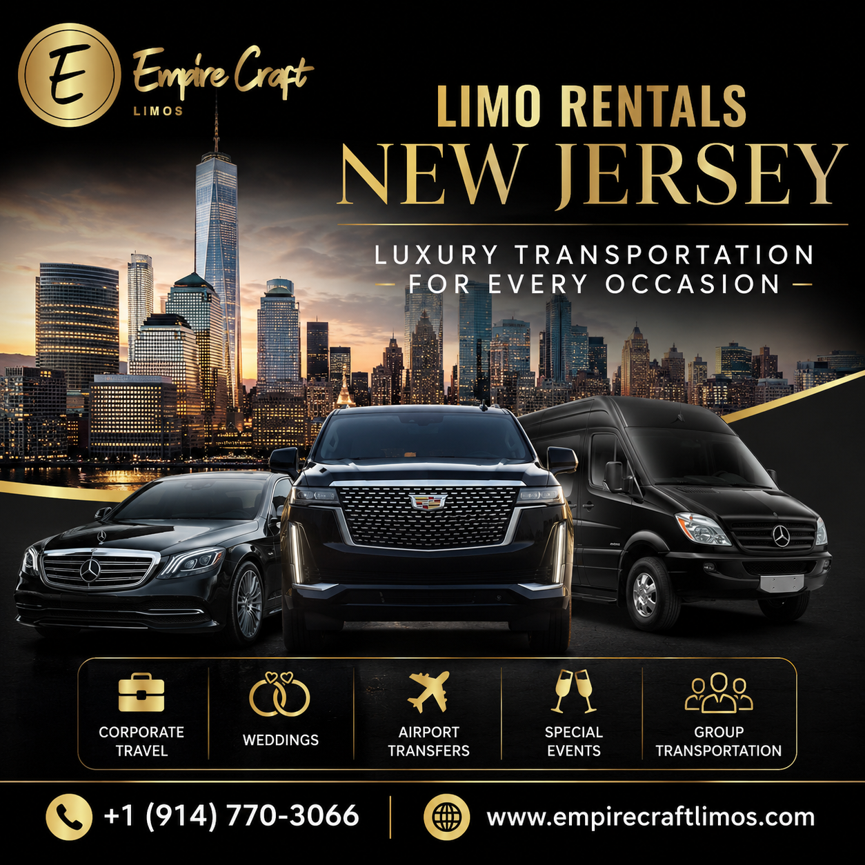  Limo Rentals New Jersey | Luxury Transportation for Every Occasion