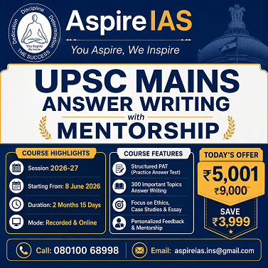  UPSC Mains Answer Writing with Mentorship 2026 | Aspire IAS