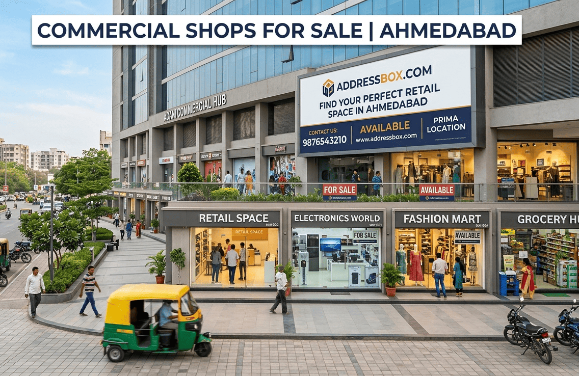  Commercial Shops for Sale in Ahmedabad | Addressbox.com