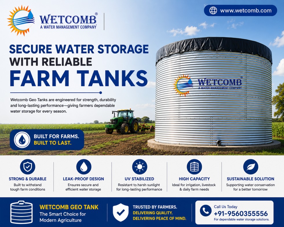 Flexible Water Storage Tanks for Agriculture & Industrial Use - Wetcomb