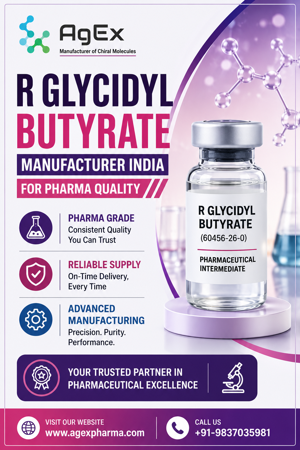  Choose Excellence with R Glycidyl Butyrate (60456-26-0) manufacturer India