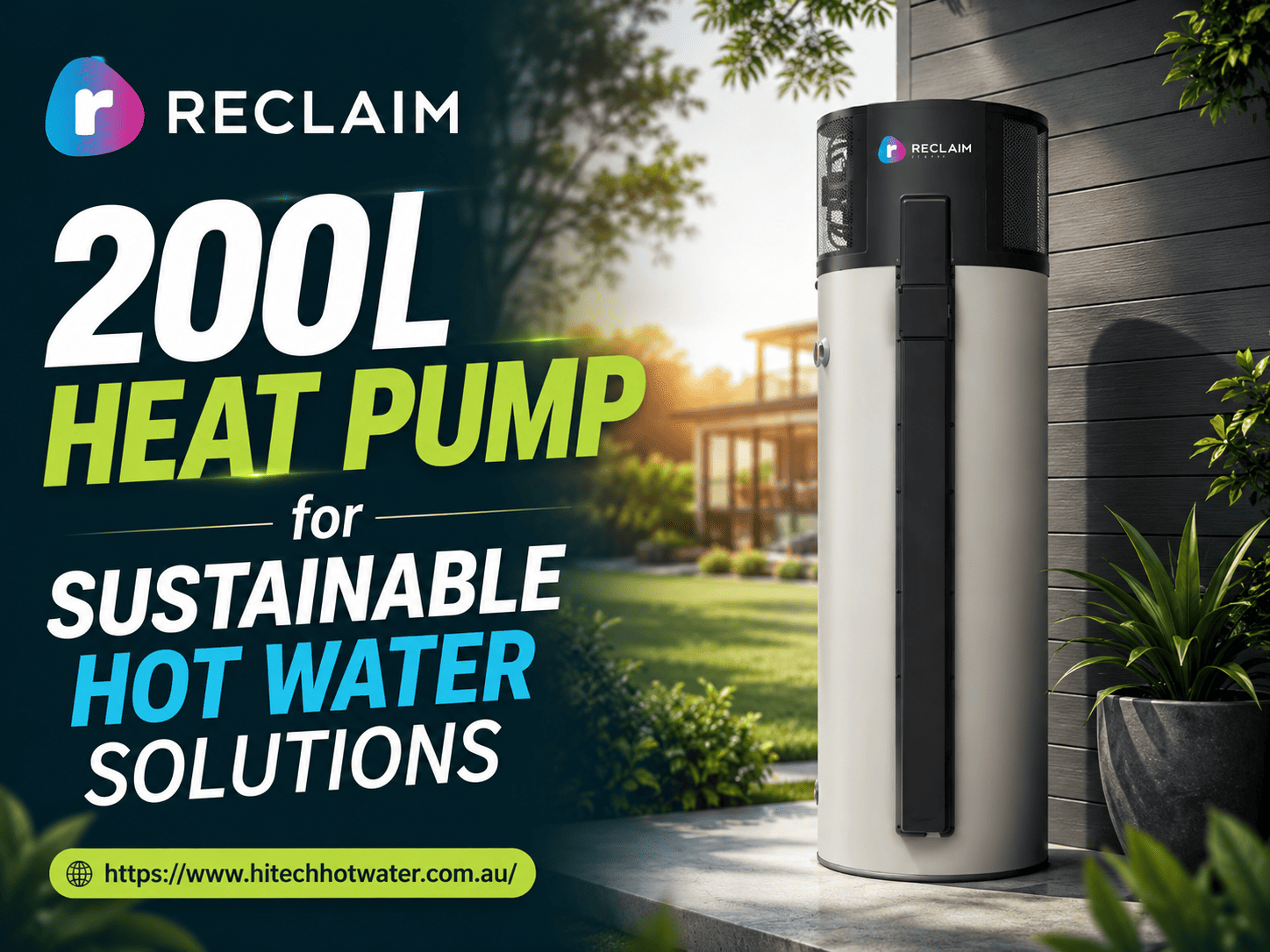  Reclaim 200L Heat Pump for Sustainable Hot Water Solutions