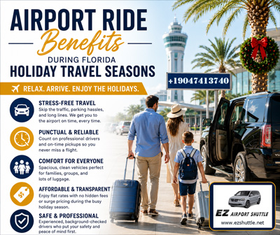 Airport Ride Benefits During Florida Holiday Travel Seasons