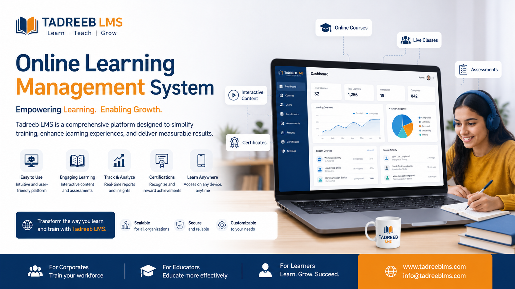  Online Learning Management System  - Tadreeb LMS